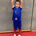 der Erste Pokal mit seiner Manschaft der U9 der Saga