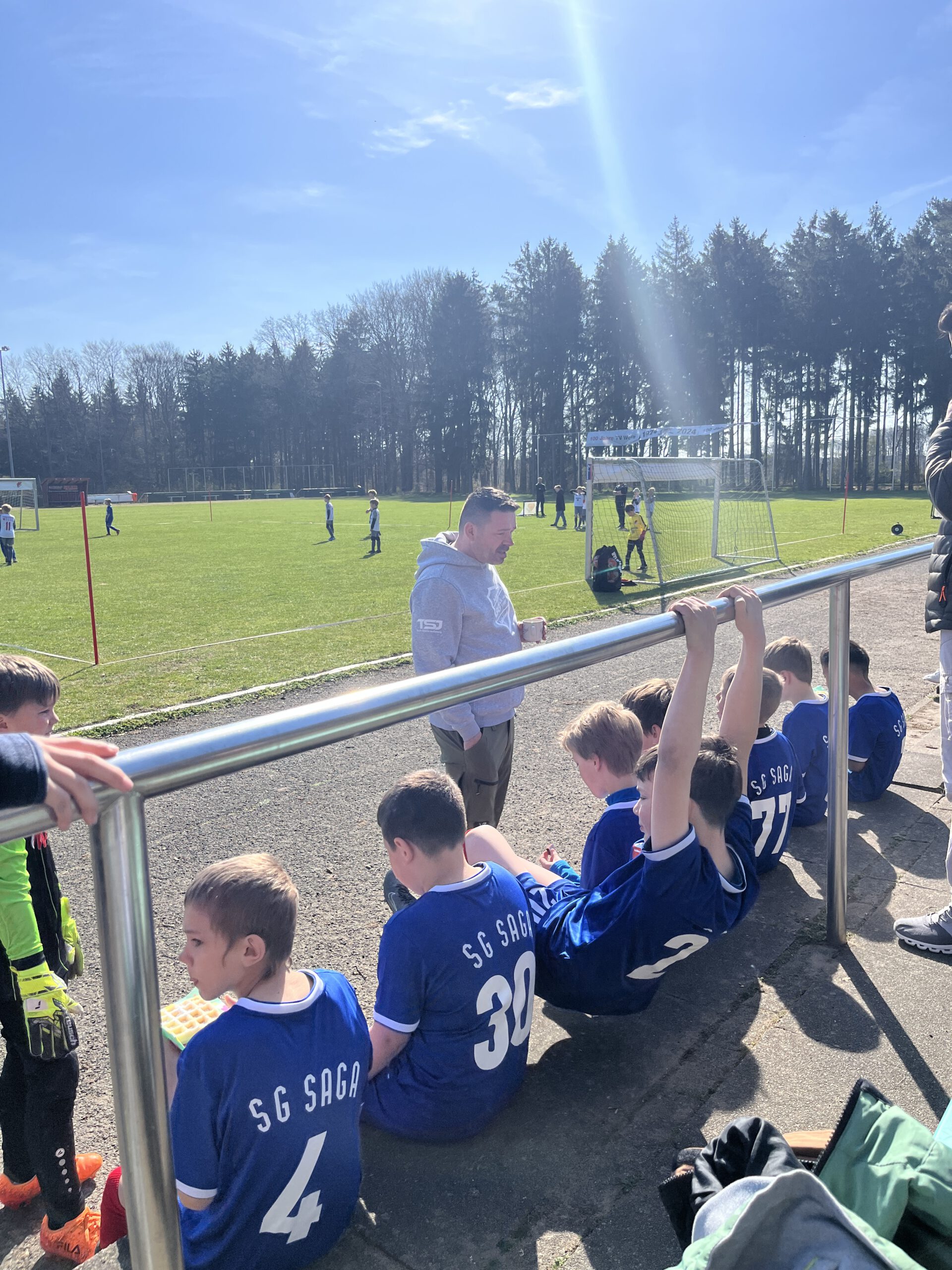 SAGA Fußballmannschaft beim Fußball